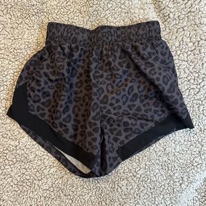 SOLD - Athletic Works Leopard Print Running Shorts XS • High Waisted
